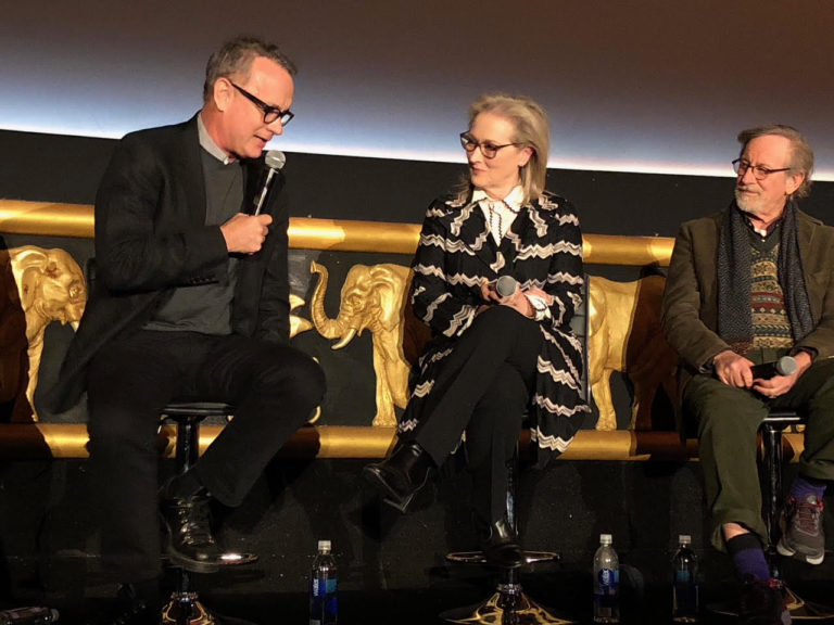 Steven Spielberg’s Streep-Hanks Pentagon Papers Movie “The Post” Enters Oscar Race with a Bang