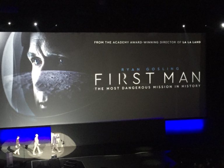 Oscar Buzz as Universal Pulls Out All Stops for “First Man” Toronto Premiere, Will Bus Guests to Theater Resembling Space Ship