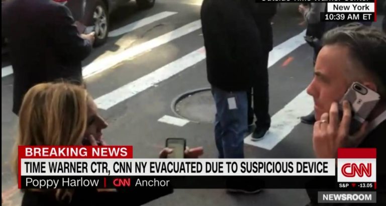 CNN NY Headquarters Evacuated After Suspicious Package Found at Time Warner Center, Obama and Clinton Homes