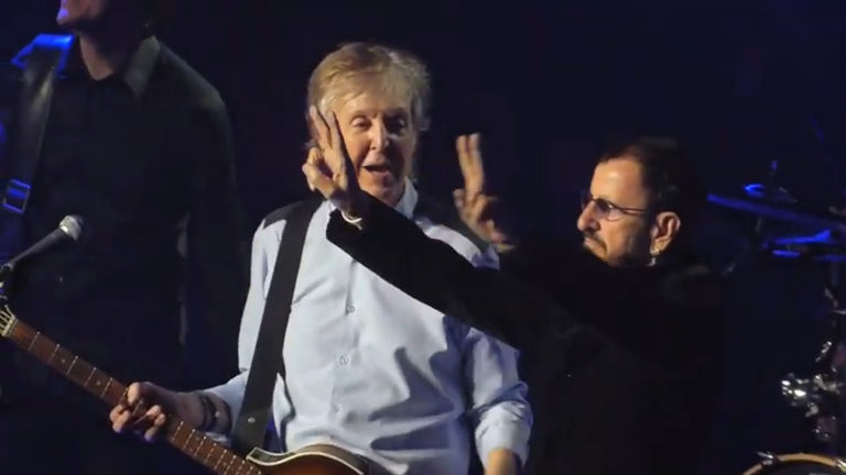 Watch Ringo Starr and Ronnie Wood Join Paul McCartney On Stage in London for “Get Back”