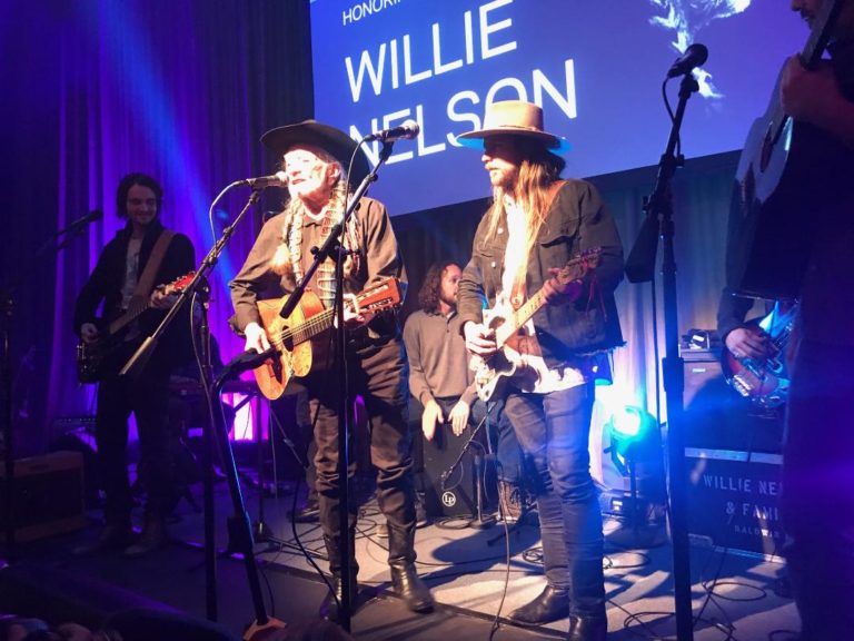 Willie Nelson Honored on Historic Night as Grammys Kick off 5 Day Celebration featuring Dave Matthews and Willie’s Sons