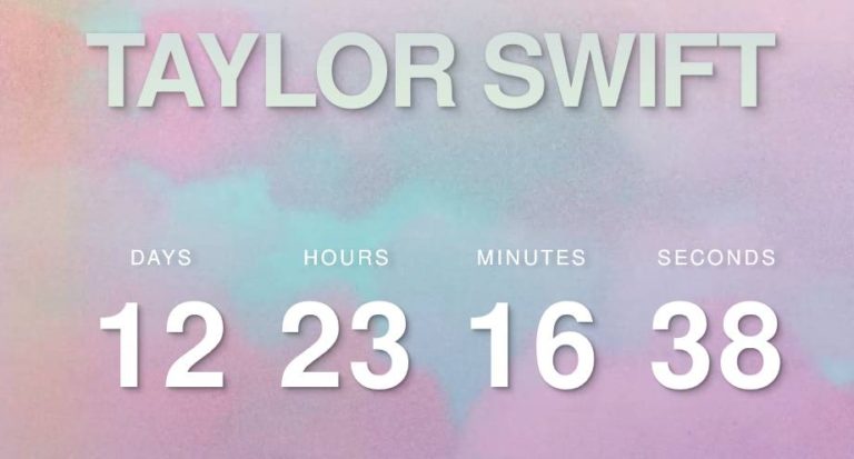 Taylor Swift Is Coming with New Music: Countdown Clock on Website Targets April 26th