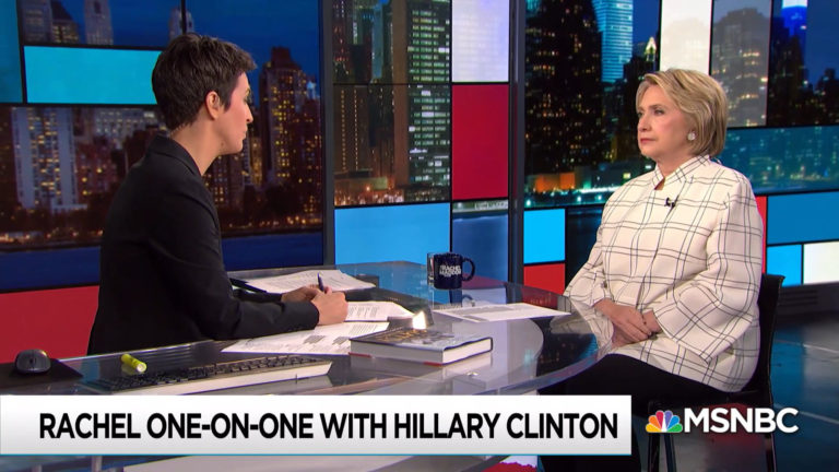 Hillary Clinton Brought Rachel Maddow to a Huge Tie with Sean Hannity on Wednesday Night, and Win in Demos