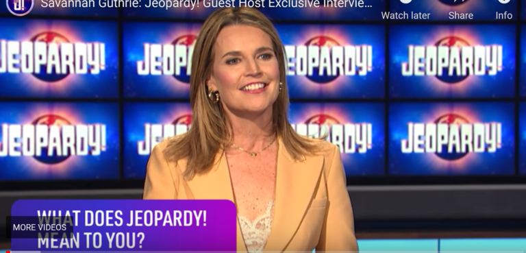 Savannah Guthrie’s Second “Jeopardy!” Week Remains Below 5 Million, But Improves a Bit from First Week