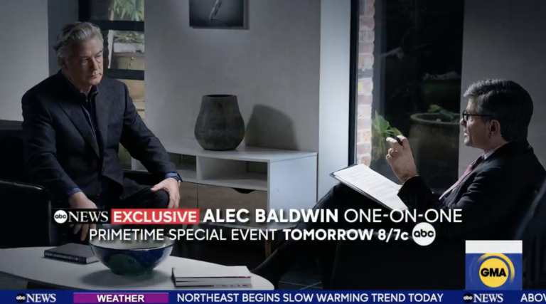 Alec Baldwin’s Big Non Mea Culpa With George Stephanopolous Finishes 3rd in Ratings for Time Period