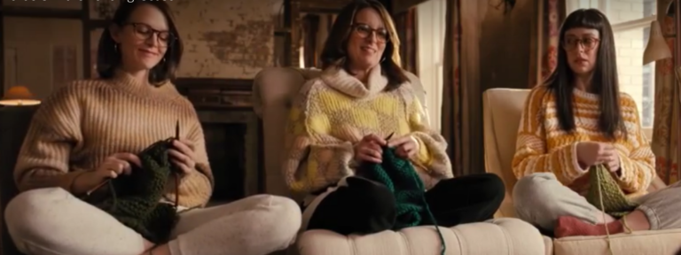 Only Wives in the Building: Yes, That Was Anne Stringfield, aka Mrs. Steve Martin, Knitting with Tina Fey