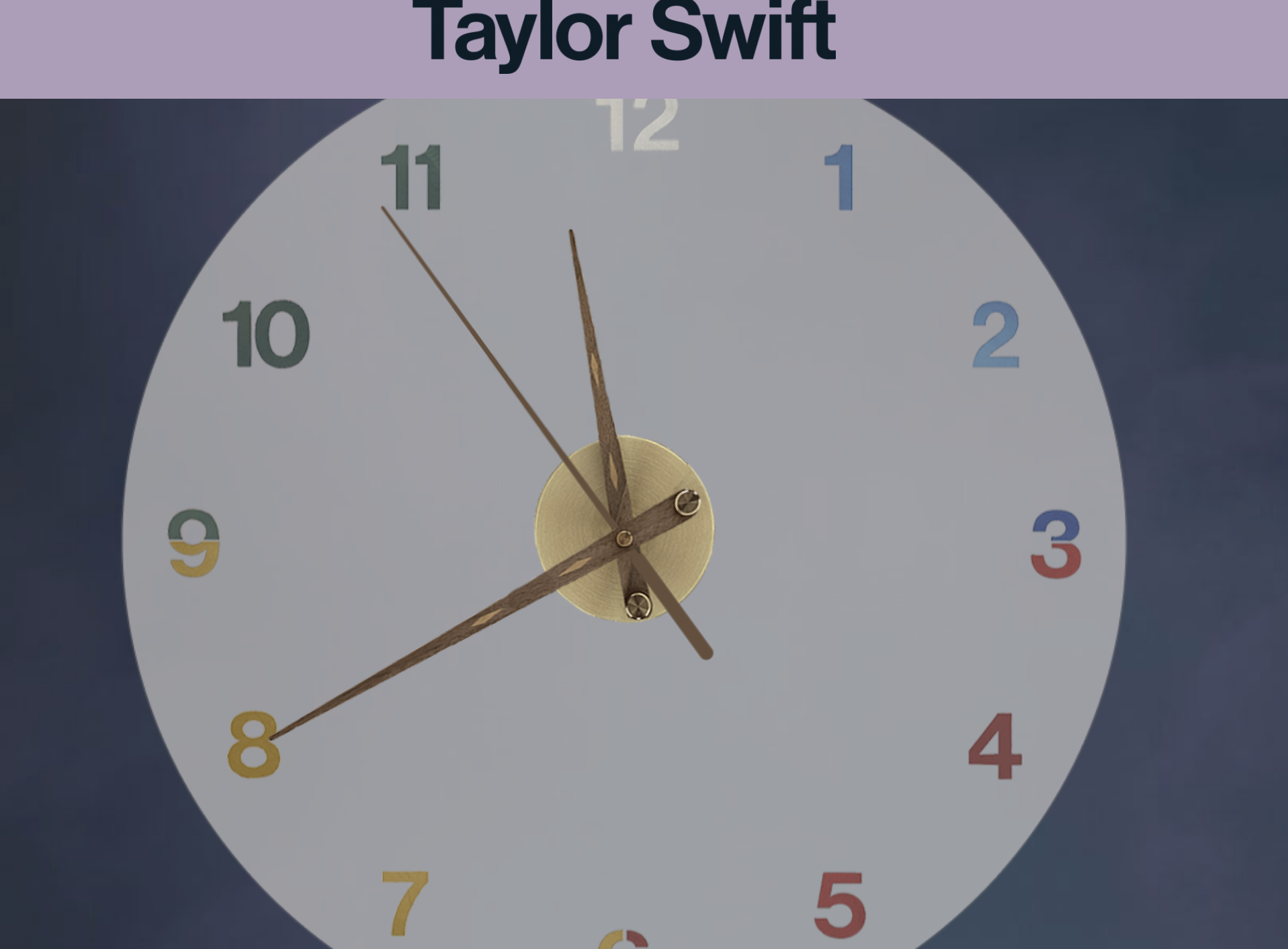 taylor swift midnights vinyl clock IN HAND (not vinyls)