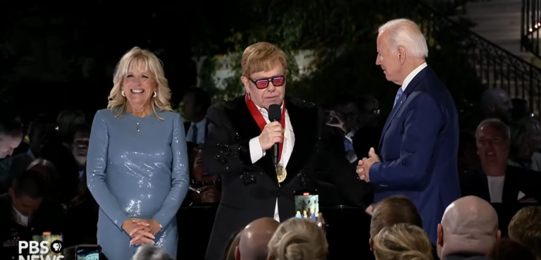 Watch Elton John Get A Medal from Joe Biden and His Entire White House Performance Here