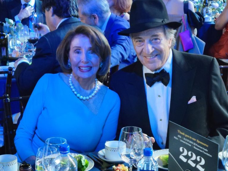 Nancy Pelosi’s Husband Paul Says He “Still Has a Way to Go,” Looked Jaunty at A List Motown Celebration (Photos)