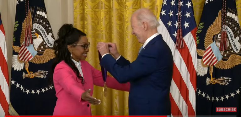 Watch President Joe Biden Give National Medal of Arts to Gladys Knight, Bruce Springsteen, Amy Tan, Julia Louis-Dreyfus, More