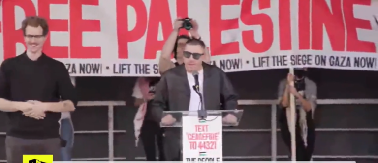 Macklemore, Has-Been One Hit Rapper, Speaks at Pro-Palestinian Rally, Calls for End of Racist Regime But Ends Career