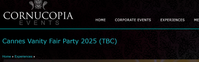 Celebs Pay Attention: Euro Party Broker Selling Tickets to Vanity Fair’s Cannes Party for $18,786